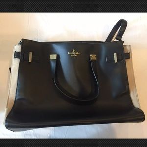 Kate Spade Black Brief Case Satchel EUC
